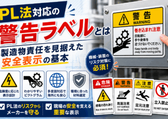 PL法対応の警告ラベルとは｜製造物責任を見据えた安全表示の基本