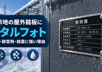 寒冷地・積雪環境の屋外銘板にメタルフォトが選ばれる理由｜凍結・融雪剤・結露への強さ