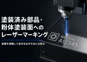 塗装済み部品・粉体塗装面へのレーザーマーキング｜塗膜を剥離して表示を出す方法と注意点