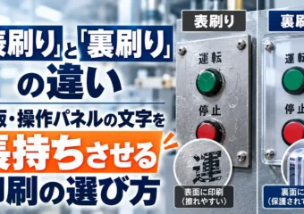 表刷りと裏刷りの違い｜銘板・操作パネルの文字を長持ちさせる印刷の選び方